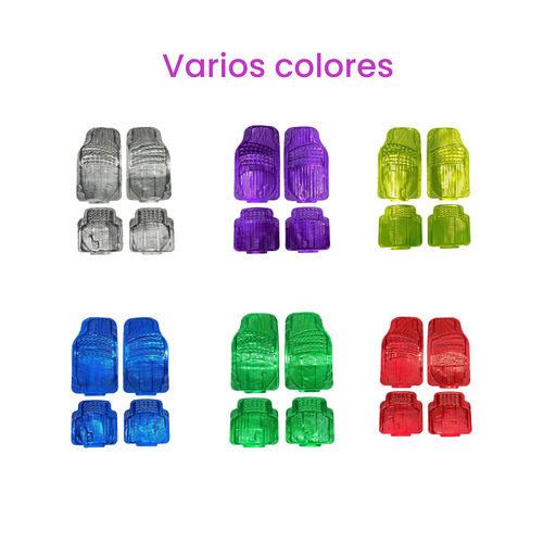 Tapete metalizado de 4 piezas 