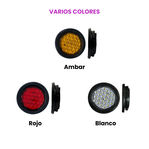 Plafón para embutir con 24 LED de 4"