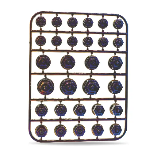 Tapón decorativo para tornillería de moto tipo cumulo 