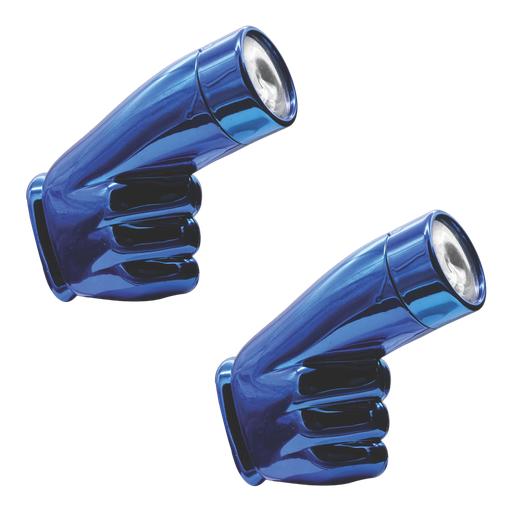 Faro LED auxiliar tipo dedo trasero o delantero con carcaza de color