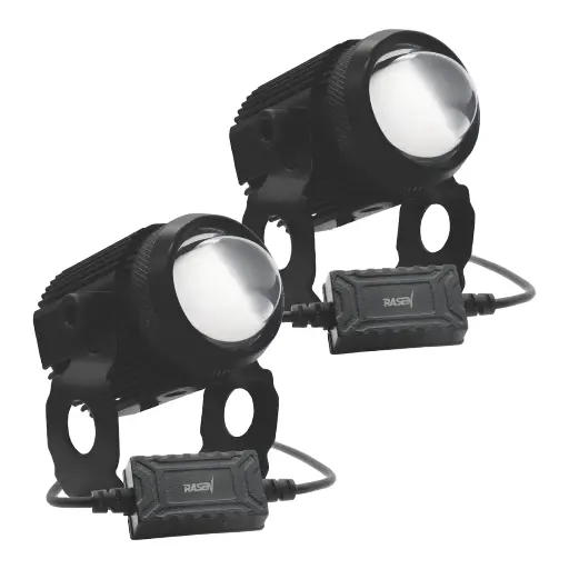 [RS-LED-13048Y-W] Faro LED con lupa tipo cilindro bicolor blanco/ámbar