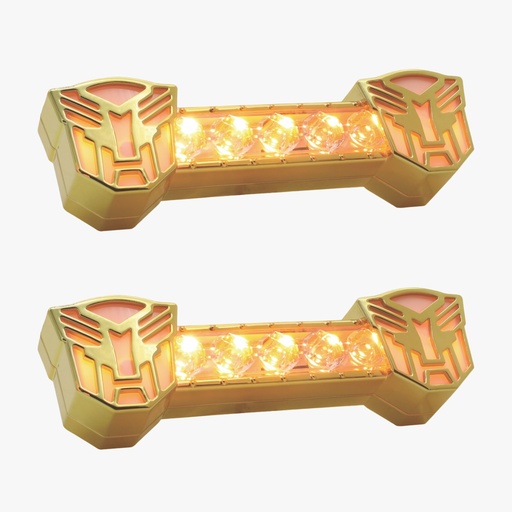 Barra LED decorativa tipo robot con carcaza de color función estrobo