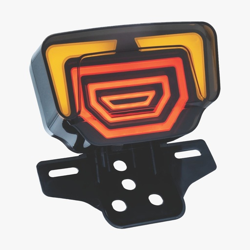 [RS-CAL-1005R-W-Y] Calavera stop neon con funciones blanco/ámbar