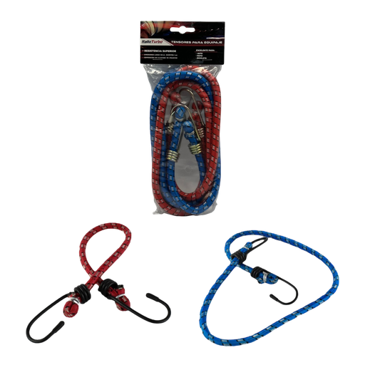 [TEN108RBL-SAI] Tensor para equipaje elastico con gancho metalico