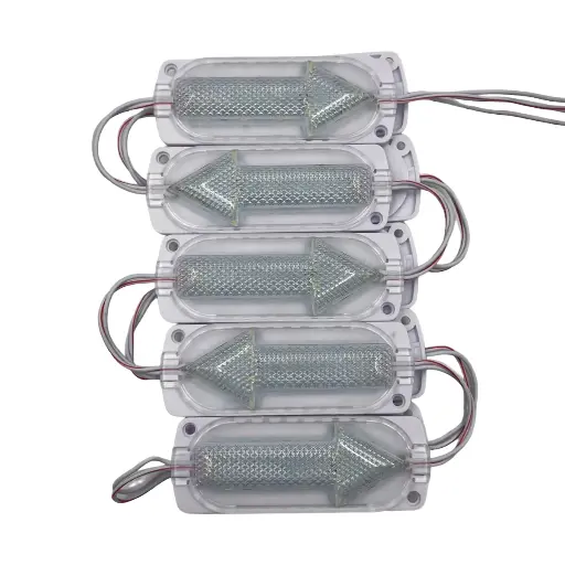 Modulo tipo flecha con 15 LED tira de 10 piezas