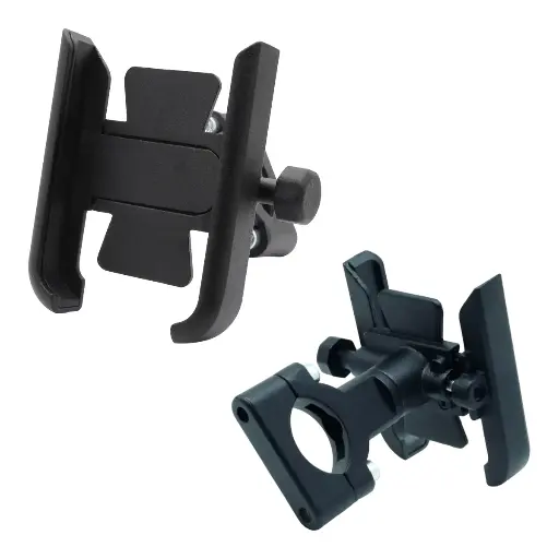 [RS-SOPC-6002BK] Soporte para celular universal metálico para manubrio sin cargador