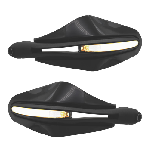 Protector de puños con luz LED secuencial y direccional 