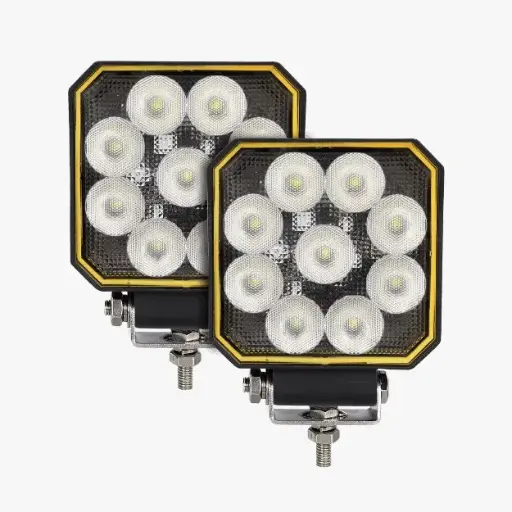 [FAL145-GCE] Faro LED cuadrado con 9 potentes LED calidad premium