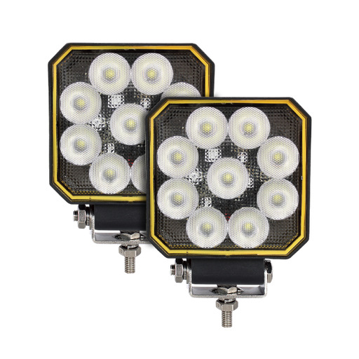 [FAL145-GCE] Faro LED cuadrado con 9 potentes LED calidad premium