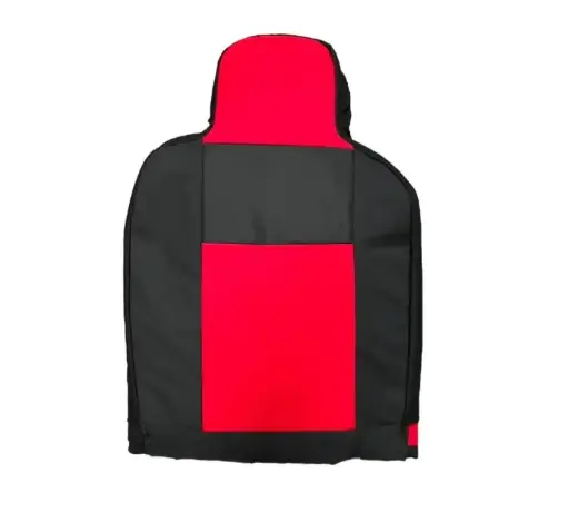 [CA-CRD] Cubre asiento rojo cabecera corrida (Juego completo, delanteros y traseros)