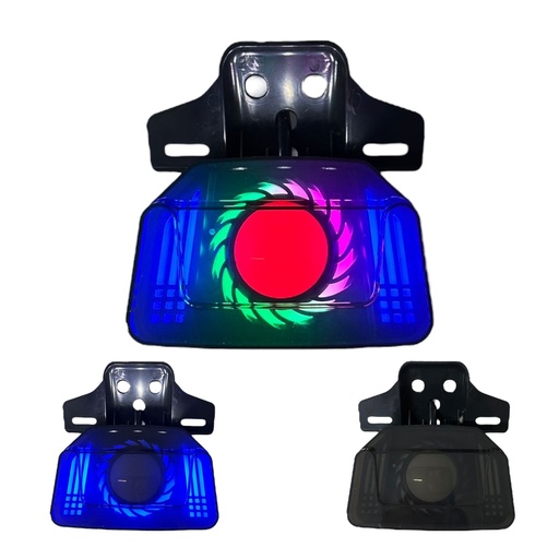 [PLAM13-SAI] Calavera para moto con ojo de ángel RGB