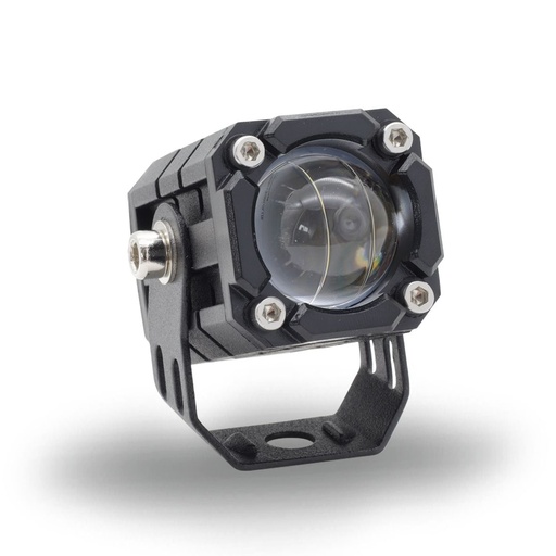 [RS-LED-13090W-Y-WY] Faro LED con estrobo y lupa bicolor (blanco/ámbar)