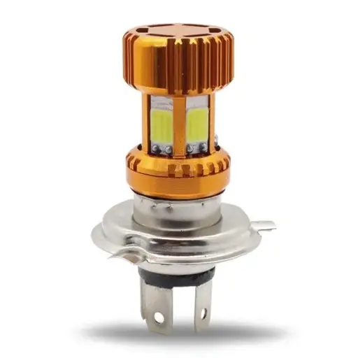 Foco LED de 6 caras con carcaza de color