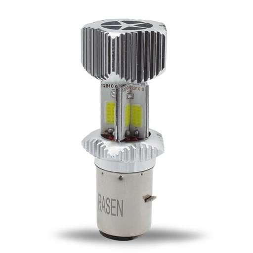 Foco LED entrada BA20 con 8 caras con carcaza 