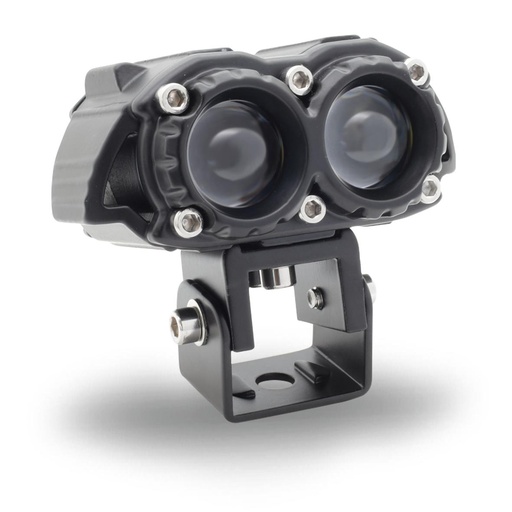 [RS-LED-13102Y-W] Faro LED auxiliar silueta de gato con lupa luz blanca y amarilla