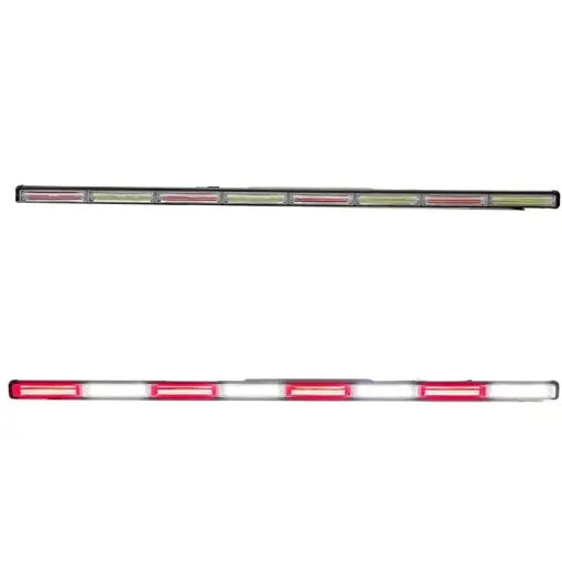 [STR19WR-SAI] Barra LED blanca/roja de 8 paneles cob con funciones