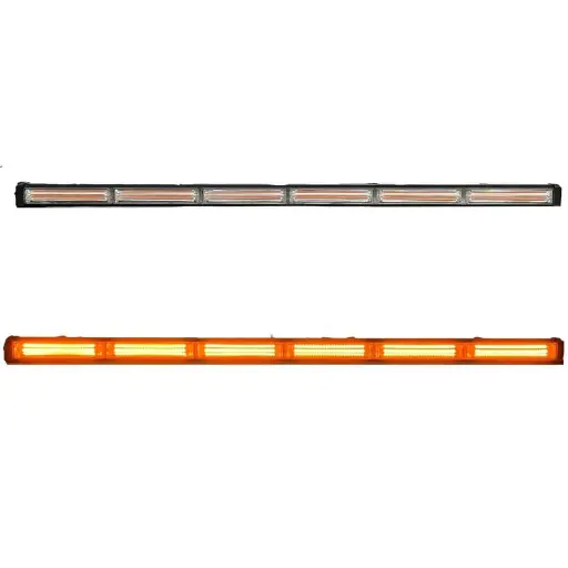 [BAR90SINGLEYF] Barra LED ambar de 6 paneles COB con múltiples funciones
