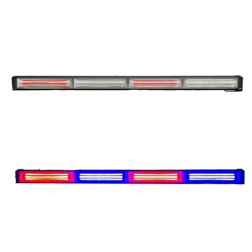 [BAR60SINGLERBF] Barra LED de 4 paneles cob con funciones Iron LED codigo patrulla 