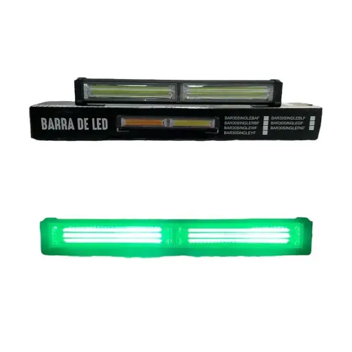 [BAR30SINGLEGF] Barra LED verde de 2 paneles COB con múltiples funciones