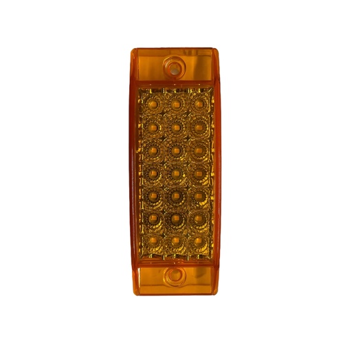 Plafón rectangular de 21 LED fijo y estrobo con función secuencial 
