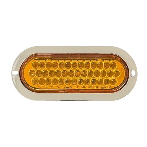 Plafón ovalado de 40 LED multivoltaje función fijo + estrobo