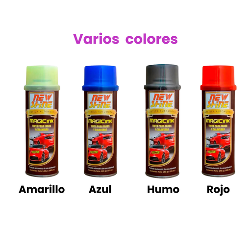Tinta para faros y calaveras