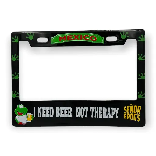 [PPM-SRFROGS] Portaplaca para motocicleta marca Sr. Frogs