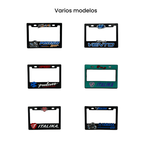 Portaplaca premium para motocicleta 