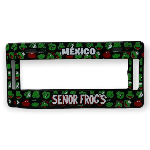 [FLEXI-SRFROGS] Portaplaca flexible marca Sr. Frogs