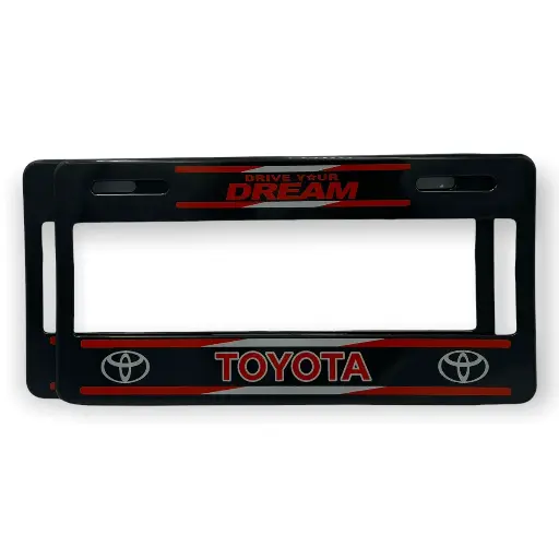 Portaplaca flexible marca Toyota 