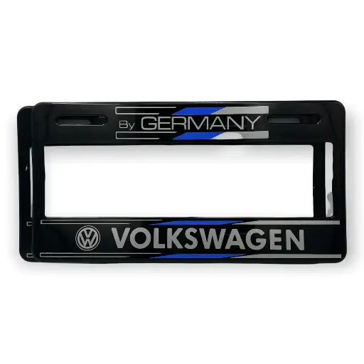 [FLEXI-VOLKSWAGEN4] Portaplaca flexible marca VW azul