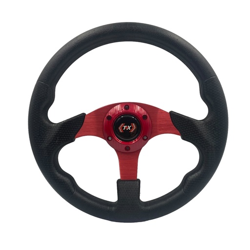 [VOL-805R] Volante automotriz aluminio rojo