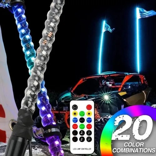 [AN90RGB] Antena de luz LED RGB con bluetooth y control remoto