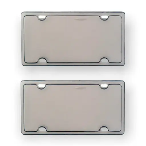 Portaplaca humo con varias tonalidades