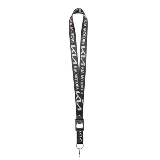 [LNY-KIA] Lanyard con destapador KIA negro