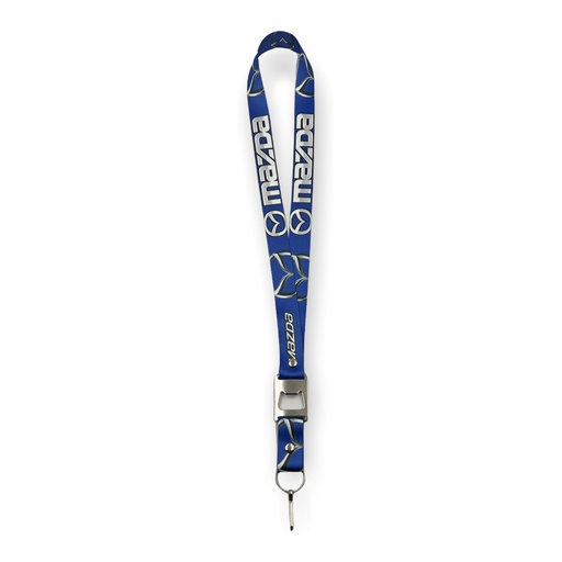 [LNY-MAZDA] Lanyard con destapador Mazda azul