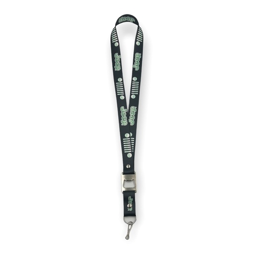 [LNY-JEEP1] Lanyard con destapador Jeep verde