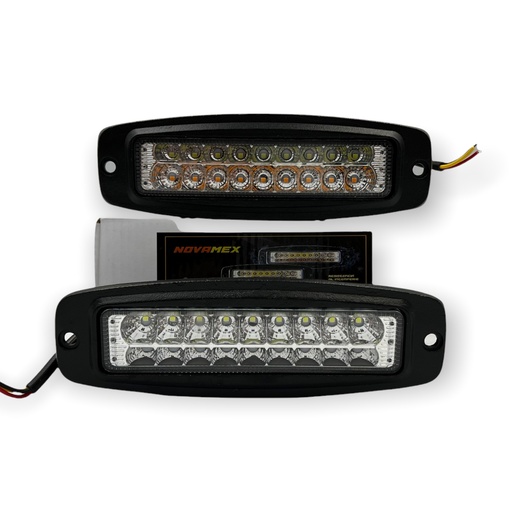 [FAL6011TOR] Barra LED bicolor (blanco/ámbar) con base atornillable