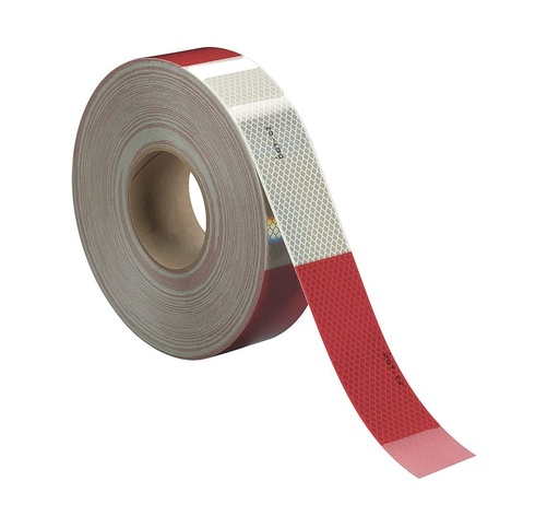 [CINREF-SAI] Cinta reflejante 45 metros (rojo/blanco)