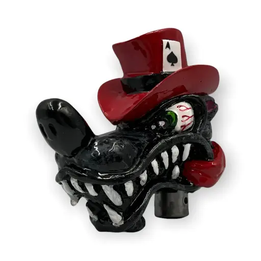 [PER-RSN-WLF1] Perilla de velocidades "Wolf con sombrero rojo"