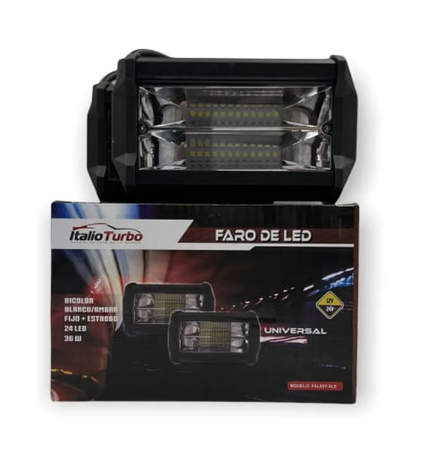 Faro de 12 LED rectangular 
