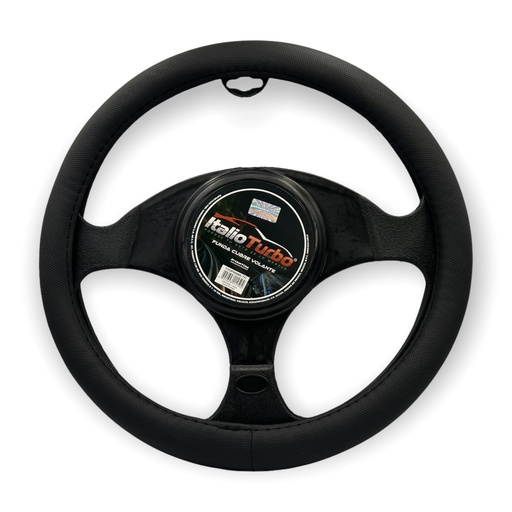 [FVOP006BK] Funda cubrevolante de vinipiel microperforado negro