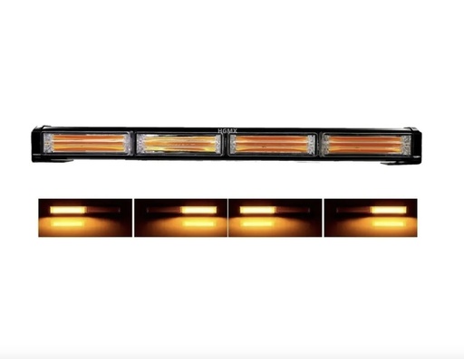 [STR05Y/FA-CE40Y] Barra de 4 paneles color ámbar