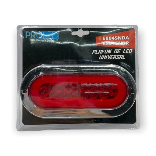 [E8045ND] Plafón ovalado con aro GLO 
