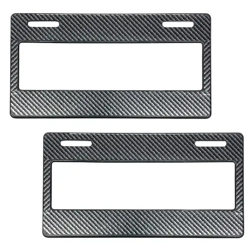 [FIBRA- 5D] Portaplaca tipo fibra de carbono 5D
