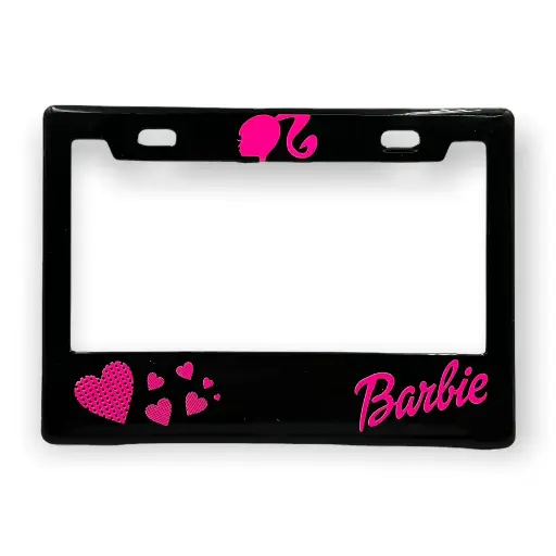 [PPM-BARBIE] Portaplaca para motocicleta Barbie