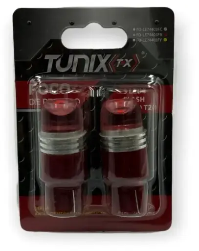 [FO-LE74403FR] 7440 de 3 LED con lupa rojo