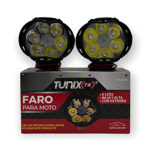 [FA-MLH6] Faro para moto de 6 LED