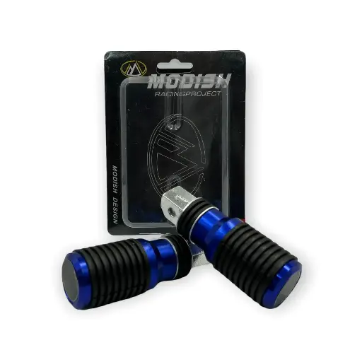 Pedal para moto en varios colores (azul, negro y rojo)