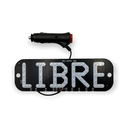 Letrero Libre color 